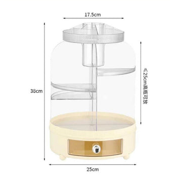 360° Rotating Makeup Storage Box