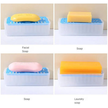 2 In 1 Soap Container with Soft Rubber Roller
